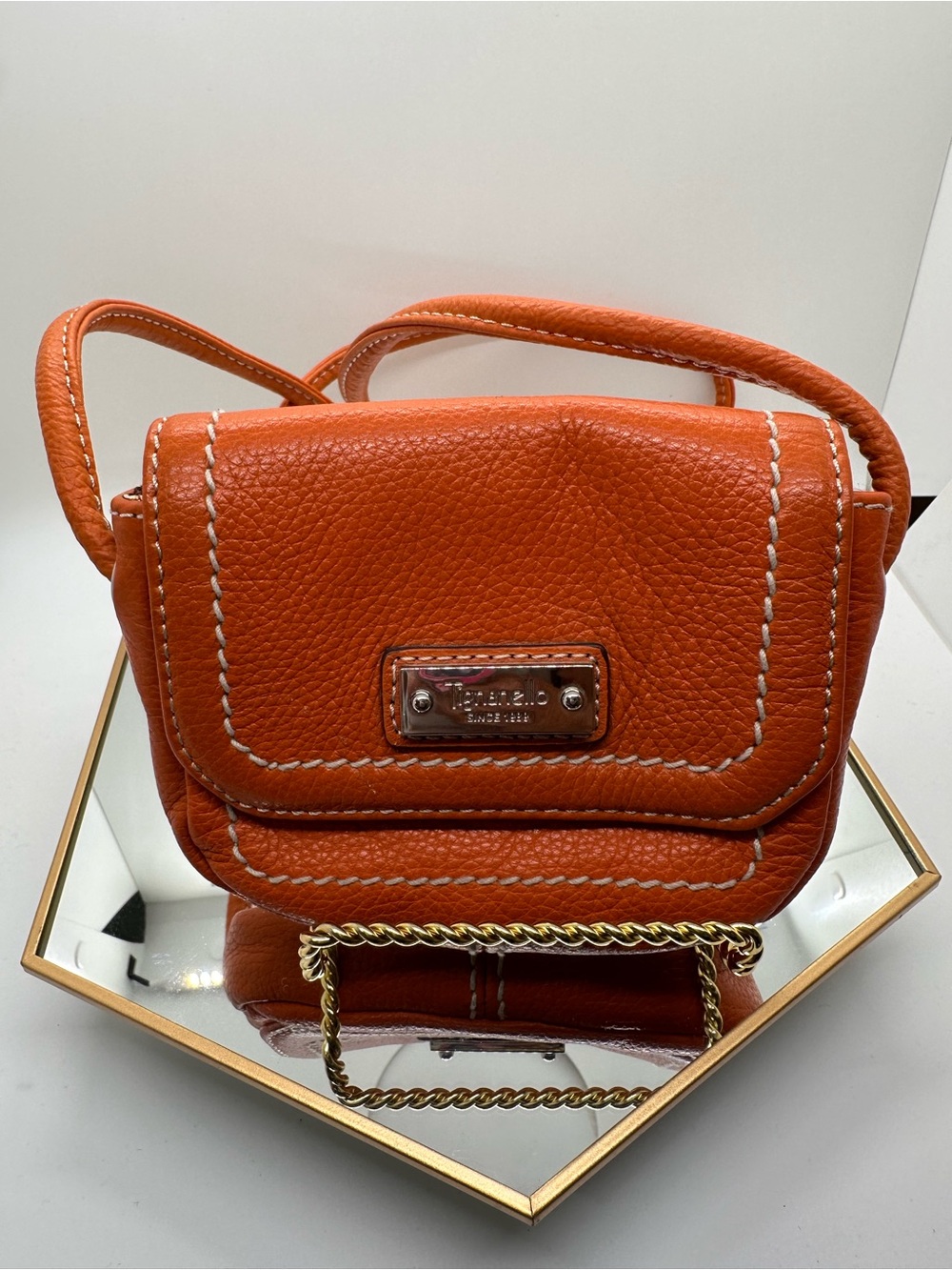 Tignanello genuine leather mini crossbody bag